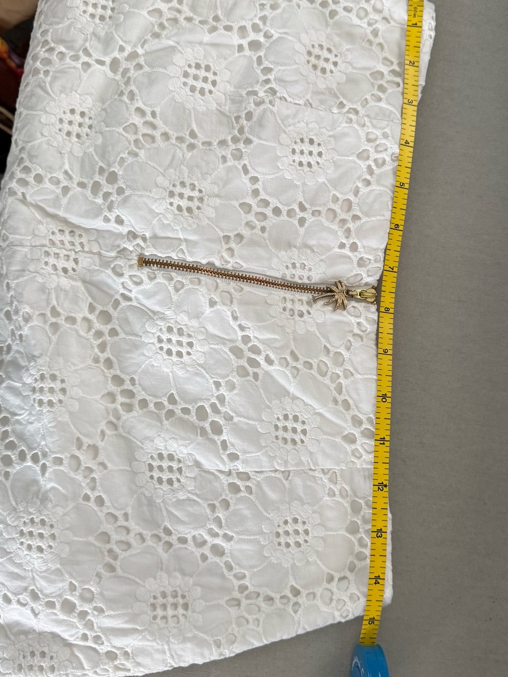 Lilly Pulitzer White Eyelet Lace Mini Skirt (Love 21) - Picture 7 of 8